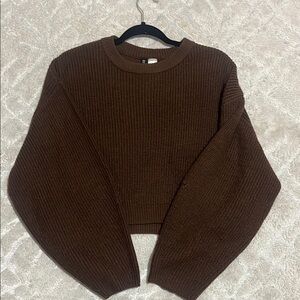 Cozy Brown Knit Sweater